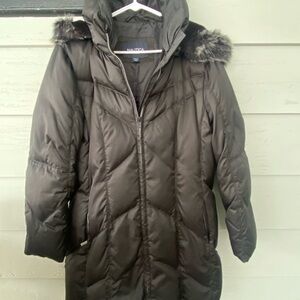 Nautica Women's Black Quilted Coat